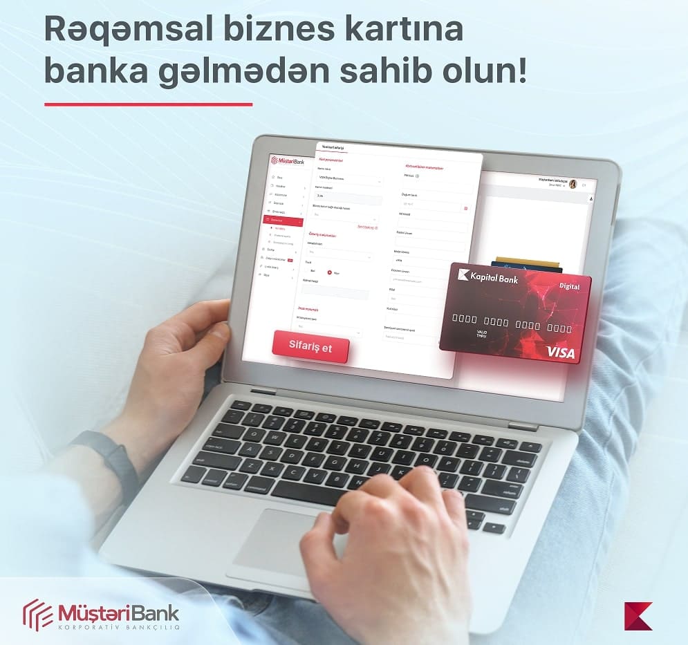 rəqəmsal biznes kartı Kapital Bank